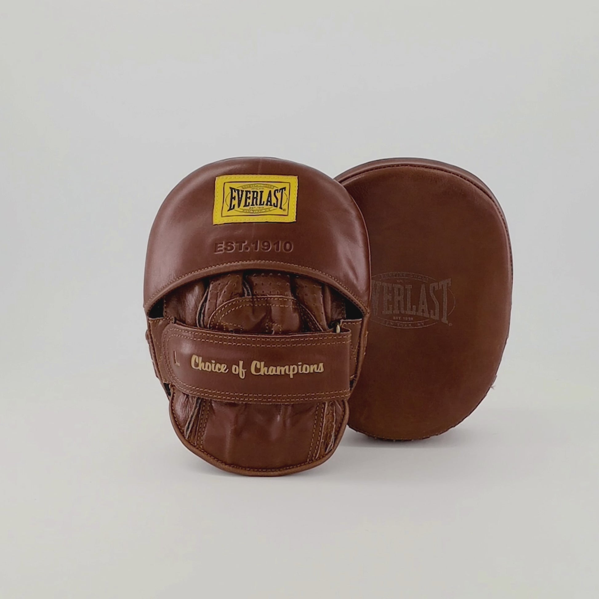 1910 Pro Curved Focus Mitts Brown